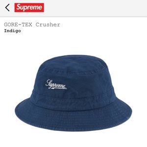 Supreme Indigo Bucket Hat Small/Medium- Brand New